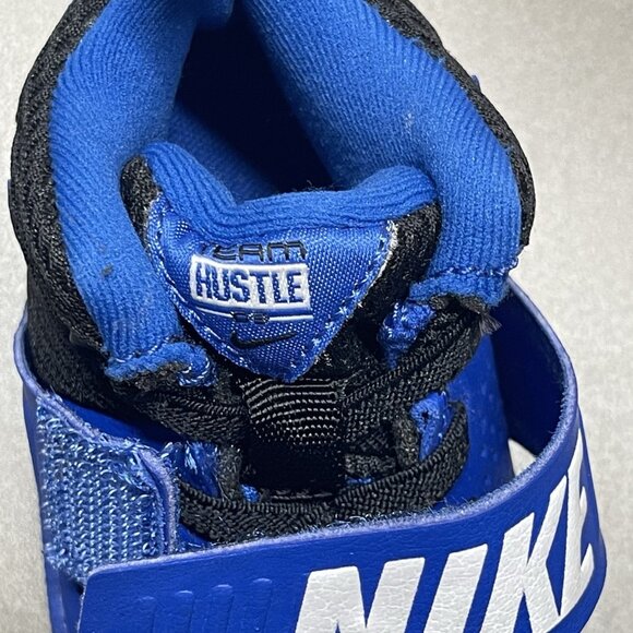 Nike Team Hustle Blue Black Toddlers Sneakers Size 4C - Picture 7 of 10